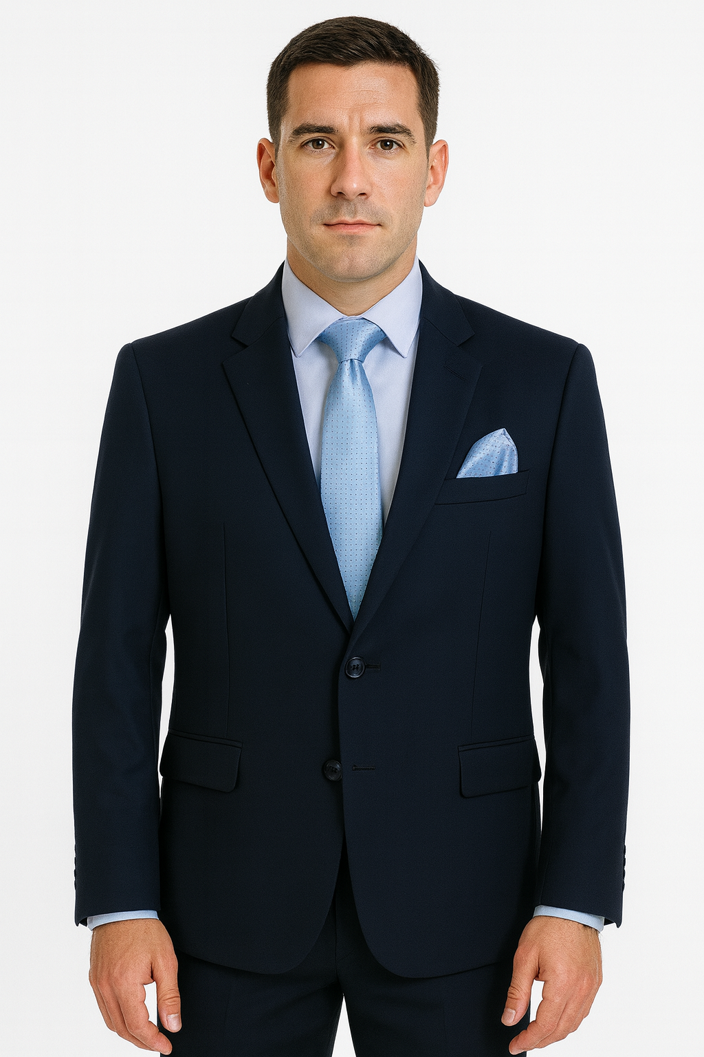 NAVY WOVEN SUIT