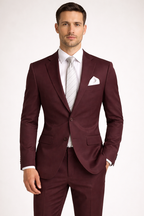 SEBASTIAN EGGPLANT SUIT